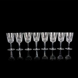 8pc Waterford Crystal Water Goblets, Lismore