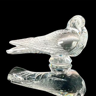 Lalique Crystal Figurine, Pigeon Bruges