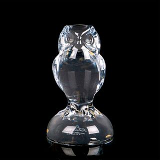 Sevres Crystal Owl Figurine