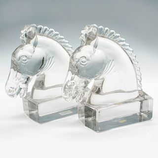 2pc Heisey Horse Sculpture Bookends
