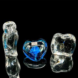 3pc Baccarat Crystal Figurine Set