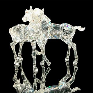 Swarovski Crystal Figurine, Foals Playing Clear