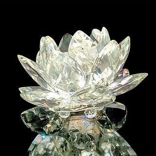 Swarovski Silver Crystal Candle Holder, Water Lilly