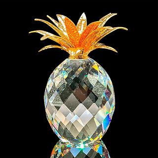 Swarovski Crystal Figurine, Pineapple Gold Large Hammered