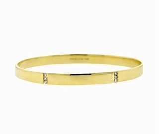 Ippolita Senso 18K Gold Diamond Bangle Bracelet