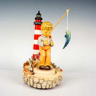 Goebel Hummel Figurine + Base, Fishing Adventure