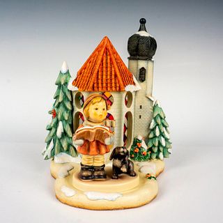 2pc Goebel Hummel Figurine + Base, Wintertime Duet