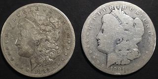 1881 & 1882 MORGAN DOLLARS