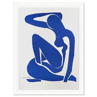 Henri Matisse 1869-1954 (After), "Nu Bleu I" Framed Limited Edition Lithograph with Certificate of Authenticity.