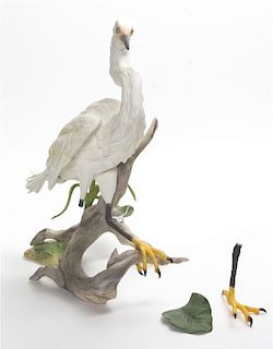 A Boehm Porcelain Bird Figure, Height 14 3/4 inches.