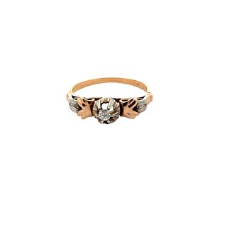 Antique 18k gold Ring with Diamonds