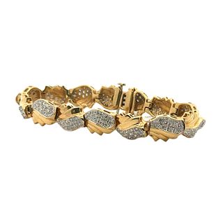 2.65 Ctw in Diamonds 14k Gold Bracelet