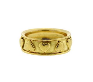 Temple St. Clair 18k Gold Heart Band Ring