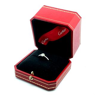Cartier 0.52 Cts Solitaire Platinum Ring