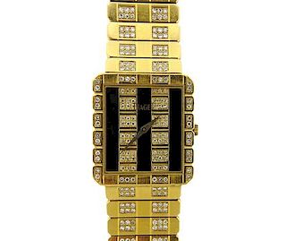 Piaget 18K Gold Diamond Quartz Watch