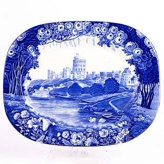 Enoch Woods Blue & White Porcelain Serving Tray