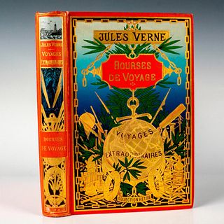 Jules Verne, Bourses de Voyage, French Edition Au Globe Dore