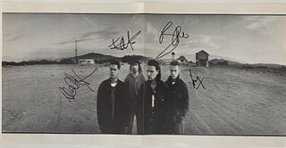 U2 Joshua Tree signed insert poster