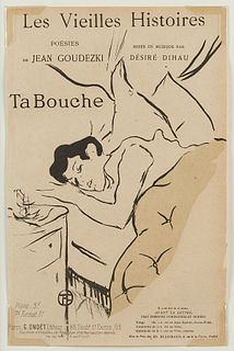 Toulouse Lautrec "Ta Bouche" Playbill Cover
