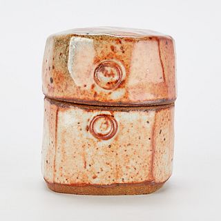 Warren MacKenzie Shino Ceramic Box - Marked