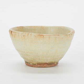 Warren MacKenzie Ceramic Bowl Matte Grey - Marked