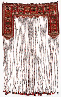 Middle Eastern Kapanuk Wool Wall Rug 7'2" x 4'7"