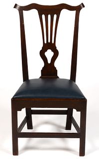 MID-ATLANTIC CHIPPENDALE WALNUT SIDE CHAIR