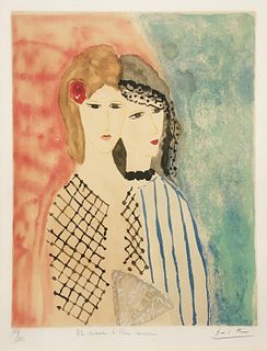 David Stein - Two Women in the Style of Marie Laurencin