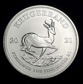 2021 South Africa Krugerrand 1 ozt Silver