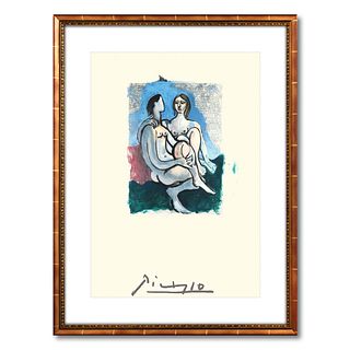 After Pablo Picasso- Lithograph on Arches Paper "La Couple"