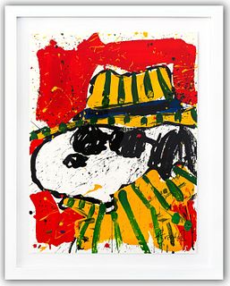 Tom Everhart- Hand Pulled Original Lithograph "It's the Hat That Makes the Dude"