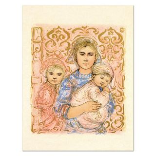 Edna Hibel (1917-2014), "Jenet, Mary and Wee Jenet" Limited Edition Lithograph on Rice Paper, Numbered and Hand Signed with Certificate of Authenticit