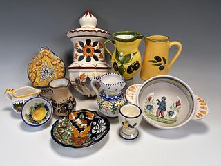 COLORFUL HAND PAINTED POTTERY FROM ALL OVER