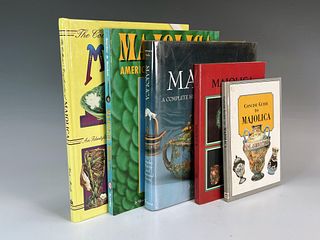 5 BOOKS ON MAJOLICA COLLECTING