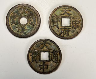 3 CHINESE COINS