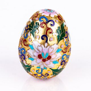 Chinese Gilt Cloisonne Egg 