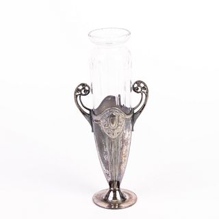 Art Nouveau Pewter Vase 