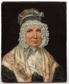 CEPHAS THOMPSON (1775-1856), ATTRIBUTED, PORTRAIT OF ANNE MARSDEN SMITH OF NORFOLK, VIRGINIA