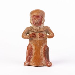 Pre-Incan Manabi Culture Musician Statue (500BC-500AD)