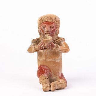 Pre-Incan Manabi Culture Musician Statue (500BC-500AD)