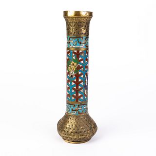 Chinese Cloisonne Bronze Vase 19th Century