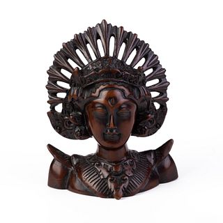Carved Wood Indonesian Sculpture 