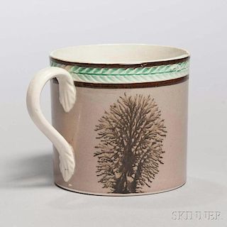 Mocha-decorated Creamware Child's Mug