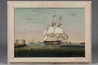 Thomas Chambers (New York/England, 1808-1869)      New York Harbor