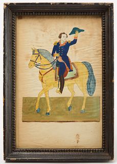 Watercolor Portrait of General Lafayette