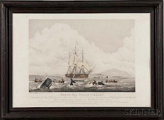 T. Sutherland, Engraver, After William J. Huggins (English, 1781-1845)    South Seas Whale Fishery