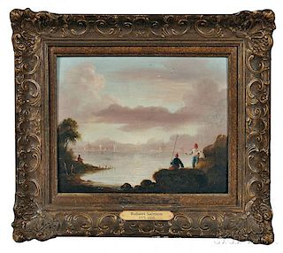 Attributed to Robert Salmon (Massachusetts and England, 1775-1848)      Early Morning on a Calm Bay