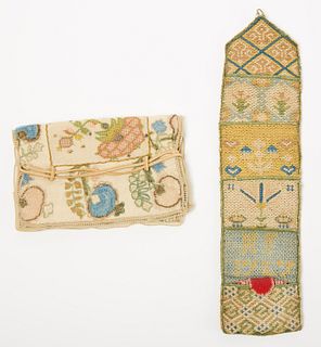 Needlework Purse and Wall Pocket -1727