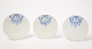 Three Delft Marriage Plates 1692-1693