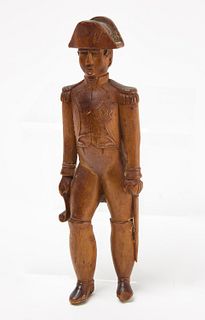 Carved Colonial Soldier Figure